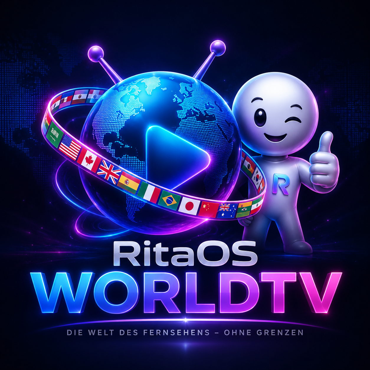 RitaOS World TV Logo